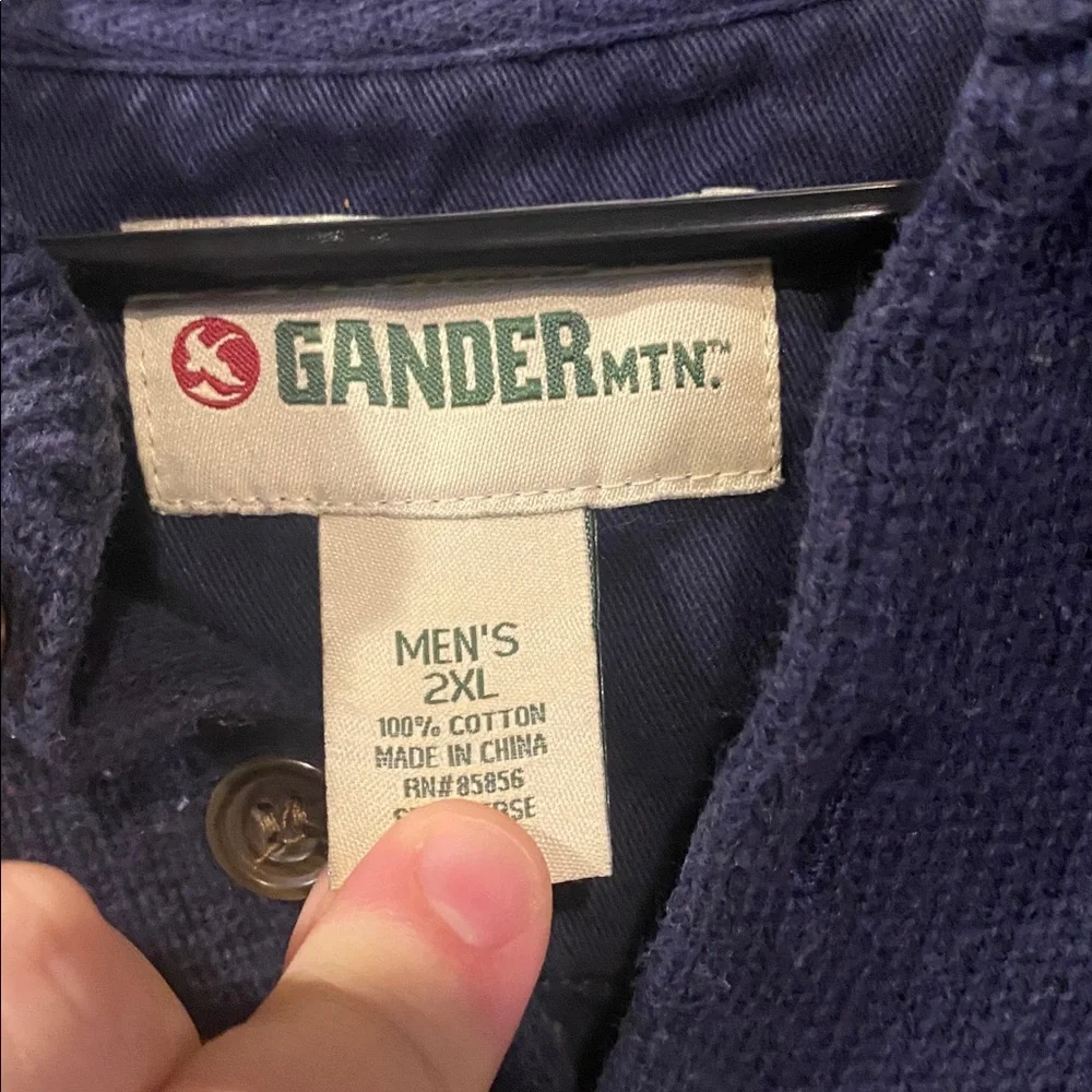 Gander Mountain Men's Navy and White Sweater 2XL EUC
